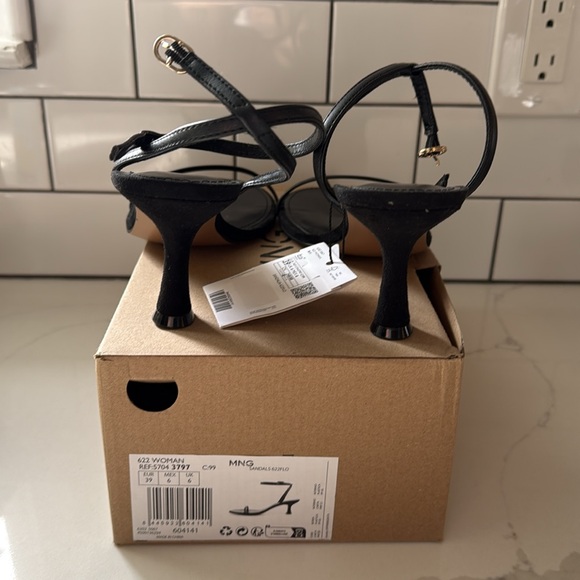 NWT MANGO ankle cuff healed sandal - Picture 4 of 6